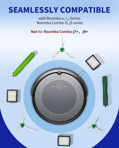 Replacement Parts & Accessories or iRobot E, I & J Series, Combo i5, j5 Series Robot Vacuum, Dual V1259-DP01-E-370