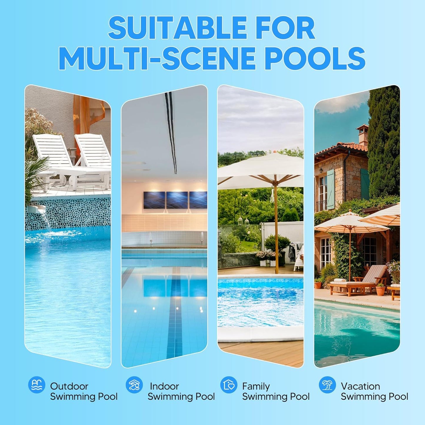 Pool Butterly Clips V-Clips Attachment Clips Replacement or Pool Spa Brush Lea Rake Lea Skimmer (24 Pack) V1259-DP01-E-378