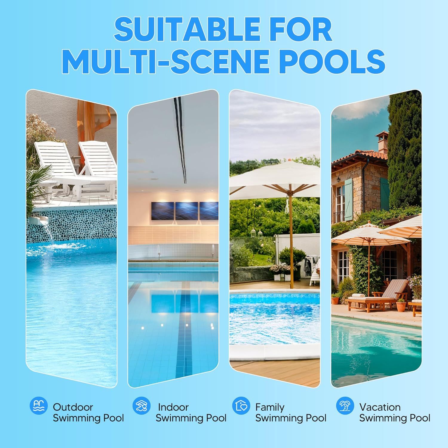 Pool Butterly Clips V-Clips Attachment Clips Replacement or Pool Spa Brush Lea Rake Lea Skimmer (24 Pack) V1259-DP01-E-378