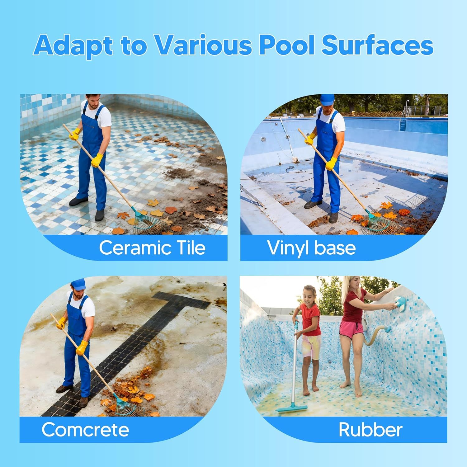 Pool Butterly Clips V-Clips Attachment Clips Replacement or Pool Spa Brush Lea Rake Lea Skimmer (24 Pack) V1259-DP01-E-378