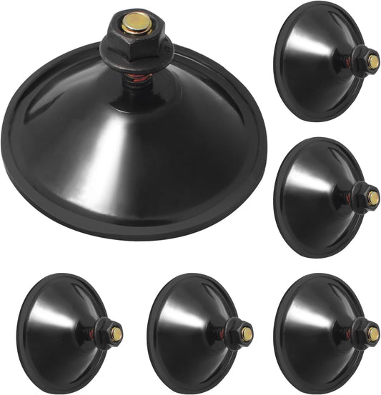 Biaungdo 6 Pack 55mm/2.16inch Strong Adhesive Suction Cup with M6 x 14mm Thread Screw, Black Thread Screw PVC V1259-DP01-E-40