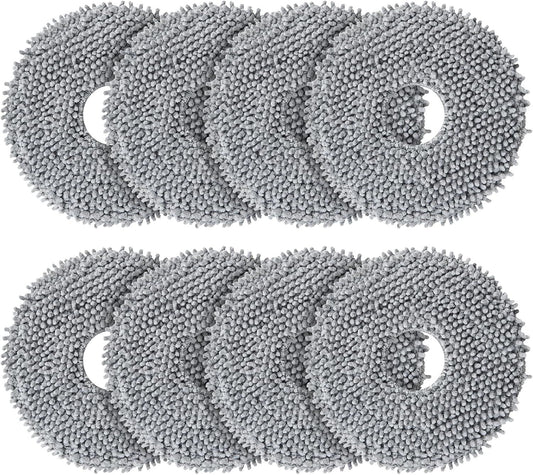 8 Pack Mop Pads or QV 35A/Saros 10R/Q Revo/Qrevo S/Qrevo Pro/Qrevo Plus/Qrevo Master/Qrevo Slim/Qrevo V1259-DP01-E-410