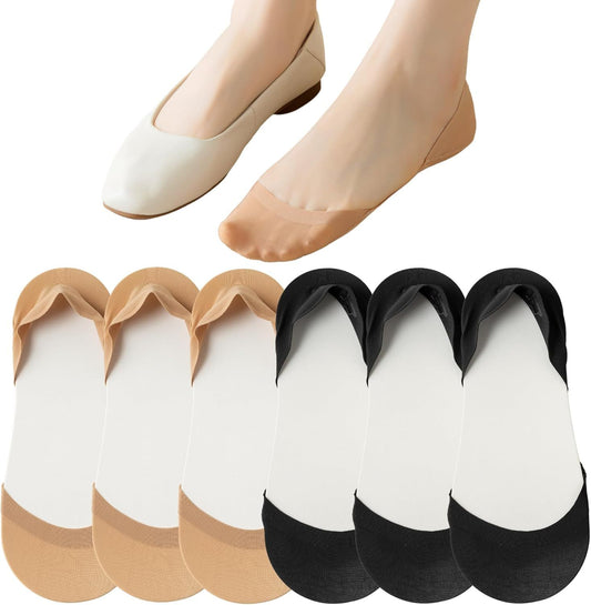 No Show Socks or lats Heels Pumps Loers Low Cut Non-Slip Invisible Liner Socks or Women by V1259-DP01-E-412