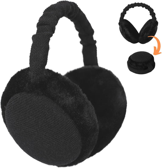 Premium Earmus or Women Winter oldable & Adjustable Ear Warmers Thermal Ear Covers V1259-DP01-E-413
