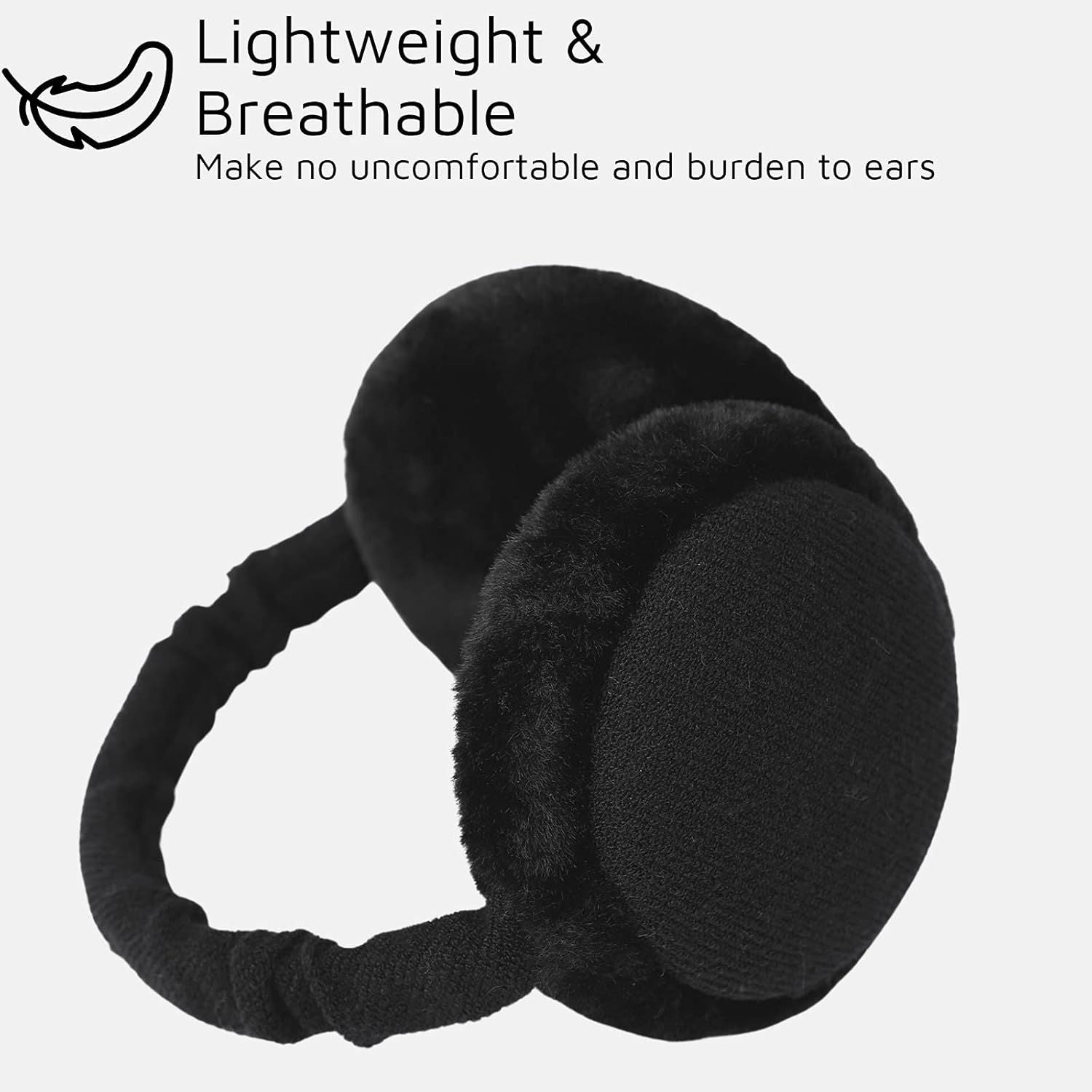 Premium Earmus or Women Winter oldable & Adjustable Ear Warmers Thermal Ear Covers V1259-DP01-E-413