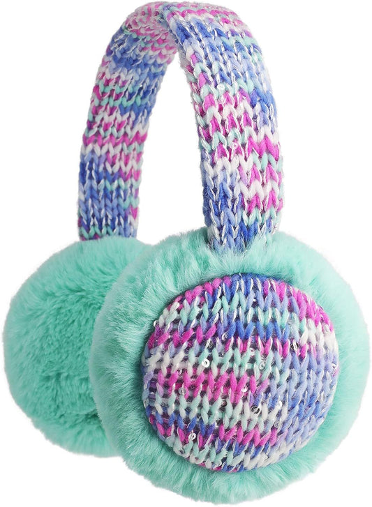 Kids Knit Earmus Winter Outdoor urry Ear Warmers or Boys Girls rom Toddler to Big Kids V1259-DP01-E-414