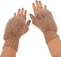 Women Wool Knit ingerless Gloves urry Mittens Wrist Warmers V1259-DP01-E-415