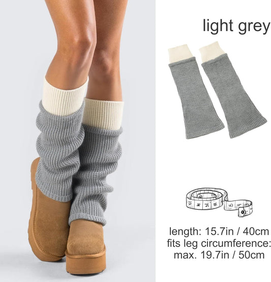 Women's Leg Warmers Wool Blend, Leg Warmers or Girls, Ribbed Knit Thermal Ankle Warmers and Boot Cus or Winter V1259-DP01-E-416