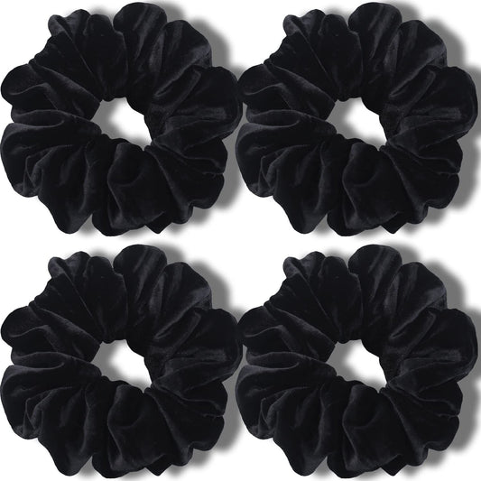 Extra Large Scrunchies or Women's Thick Hair, Premium Velvet Sot Jumbo Scrunchy, XL 6 inch Big Elastic Band V1259-DP01-E-427