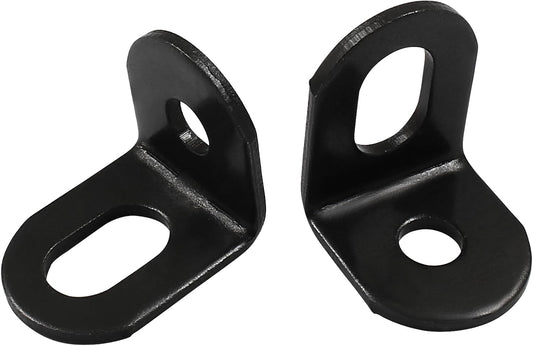 Biaungdo 15 Pcs 18x18x21mm/0.7"x0.7"x0.83" Adjustable Right Angle Brackets L-Shape Corner Brace Support Black V1259-DP01-E-43