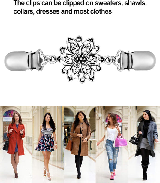 2 Pieces Retro Dresses Shirt Cinch Clips or Women Sweater Shawl Waist Clips or Cardigan Clothing V1259-DP01-E-434