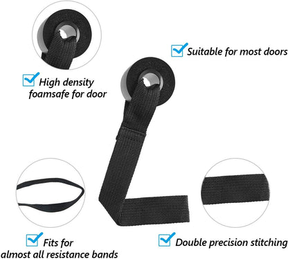 4 Pieces Door Resistance Bands Cable Door oam Exercise Training Strap or Workout itness V1259-DP01-E-436