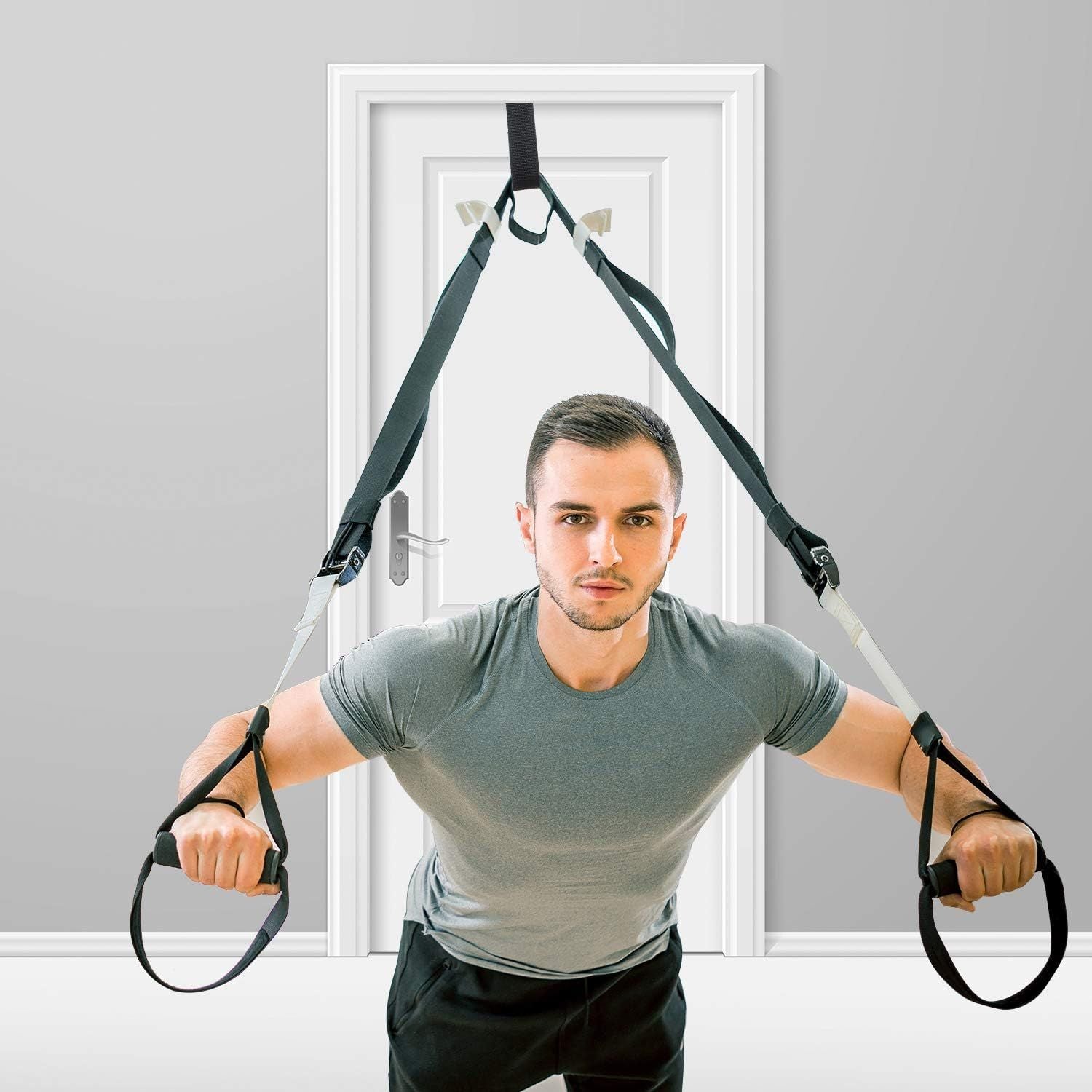 4 Pieces Door Resistance Bands Cable Door oam Exercise Training Strap or Workout itness V1259-DP01-E-436