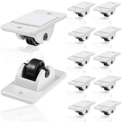 24 Pcs Sel-Adhesive ixed Casters - Caster Wheels or urniture, Cart, Storage Bins & DIY Toy Boxes, No-Drill V1259-DP01-E-445