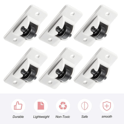 24 Pcs Sel-Adhesive ixed Casters - Caster Wheels or urniture, Cart, Storage Bins & DIY Toy Boxes, No-Drill V1259-DP01-E-445