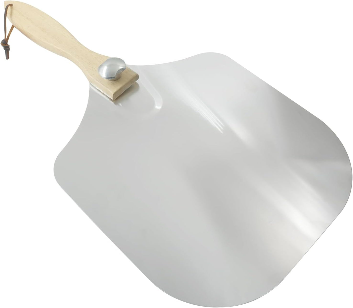 Biaungdo 12 Inch Aluminum Metal Pizza Peel, Pizza Spatula Paddle with Foldable Wood Handle for Oven V1259-DP01-E-45