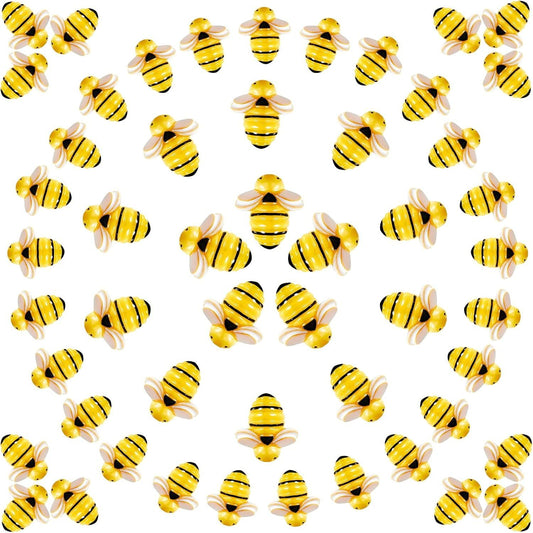 60 Pcs Tiny Resin Bees or Crats, 3 Size Mini Plastic Garden Bees Embellishment or Honey Themed Party Decor V1259-DP01-E-451