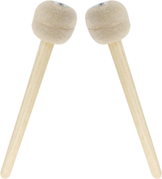 Biaungdo 2 Pack Drum Mallet, 13" Wool Felt Drum Stick, Bass Drum Mallet Drum Stick, Anti-slip Bass Percussion V1259-DP01-E-46