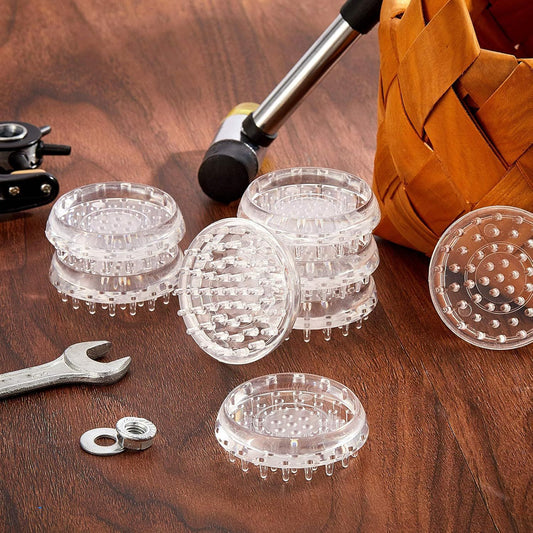 8 Pieces Carpet Protectors Spiked Caster Cups Round urniture Caster Cups Spiked Carpet or urniture Legs, V1259-DP01-E-461