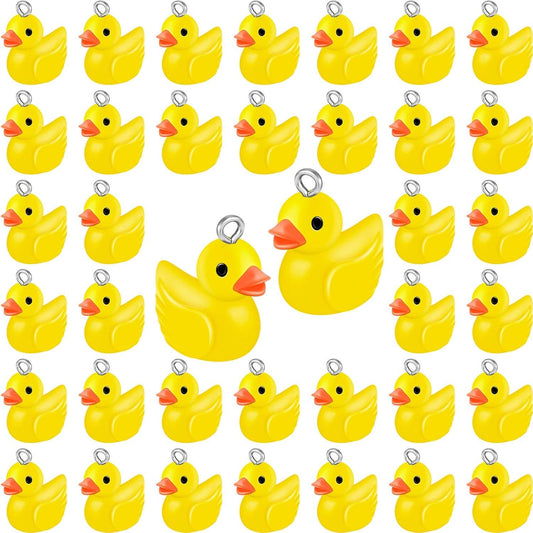 80 Pieces Mini Resin Duck lamingo Charms Pendants indings Charm DIY Duck Pendants or Bracelet Necklace V1259-DP01-E-463