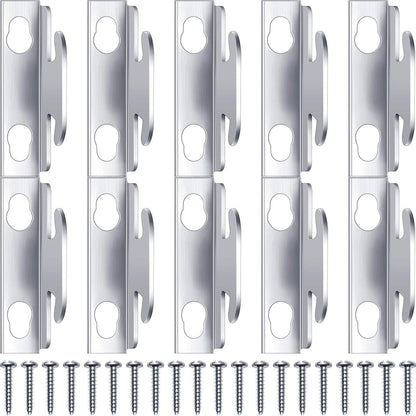 Curtain Rod Brackets & Hooks Accessories - Adjustable Sets with Screws & Support Hangers or Home & Kitchen V1259-DP01-E-477