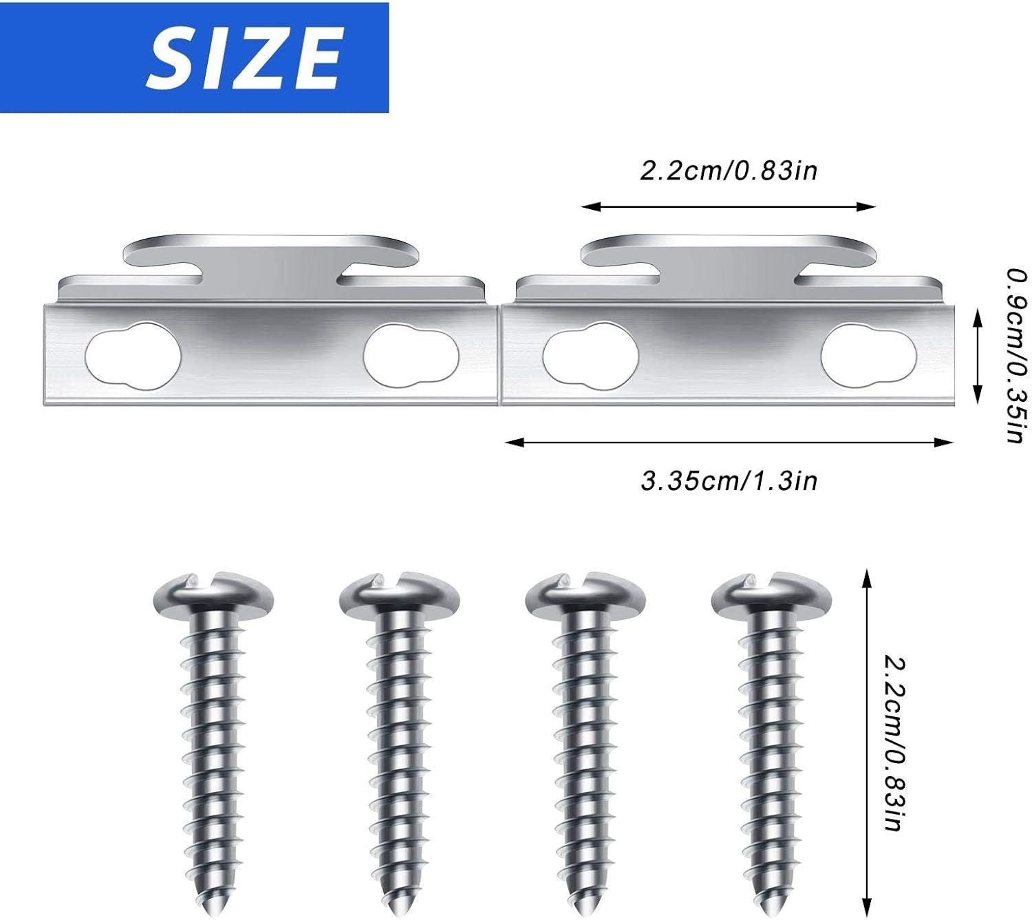 Curtain Rod Brackets & Hooks Accessories - Adjustable Sets with Screws & Support Hangers or Home & Kitchen V1259-DP01-E-477