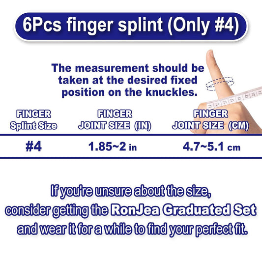 6Pcs Oval inger Splints, Trigger inger Splint or Trigger/Mallet/Arthritis/Straightening, inger Brace Support, V1259-DP01-E-481
