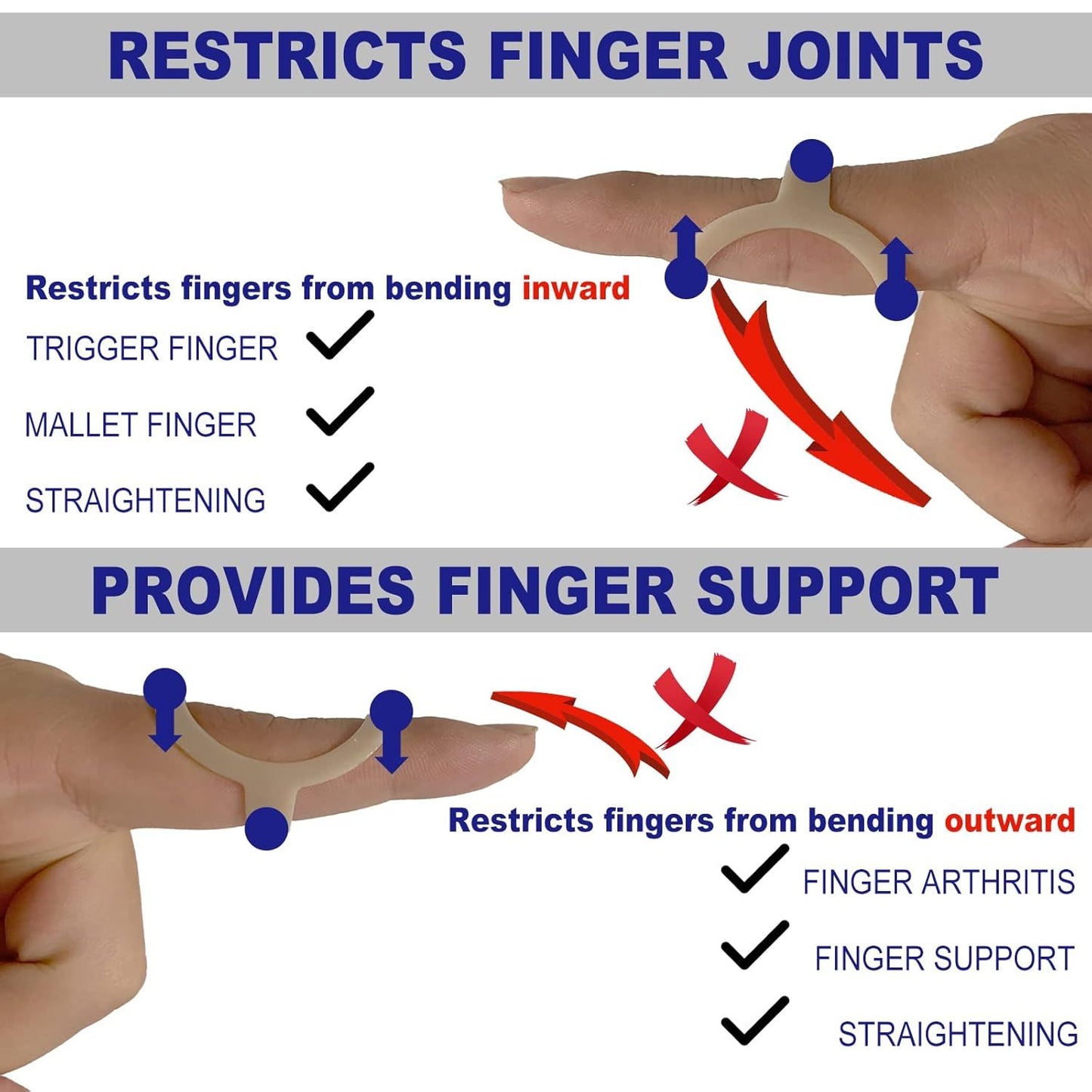 6Pcs Oval inger Splints, Trigger inger Splint or Trigger/Mallet/Arthritis/Straightening, inger Brace Support, V1259-DP01-E-481