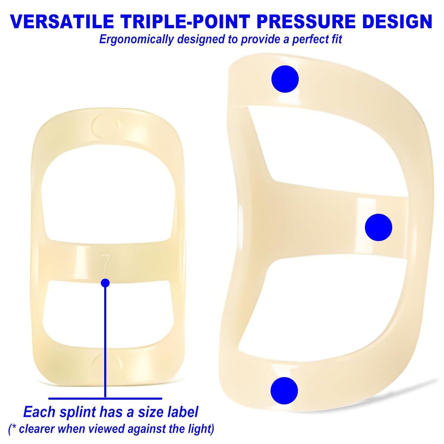 6Pcs Oval inger Splints, Trigger inger Splint or Trigger/Mallet/Arthritis/Straightening, inger Brace Support, V1259-DP01-E-481