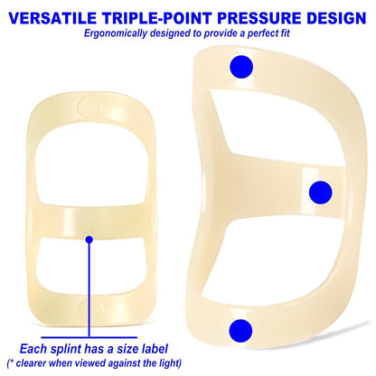 6Pcs Oval inger Splints, Trigger inger Splint or Trigger/Mallet/Arthritis/Straightening, inger Brace Support, V1259-DP01-E-481
