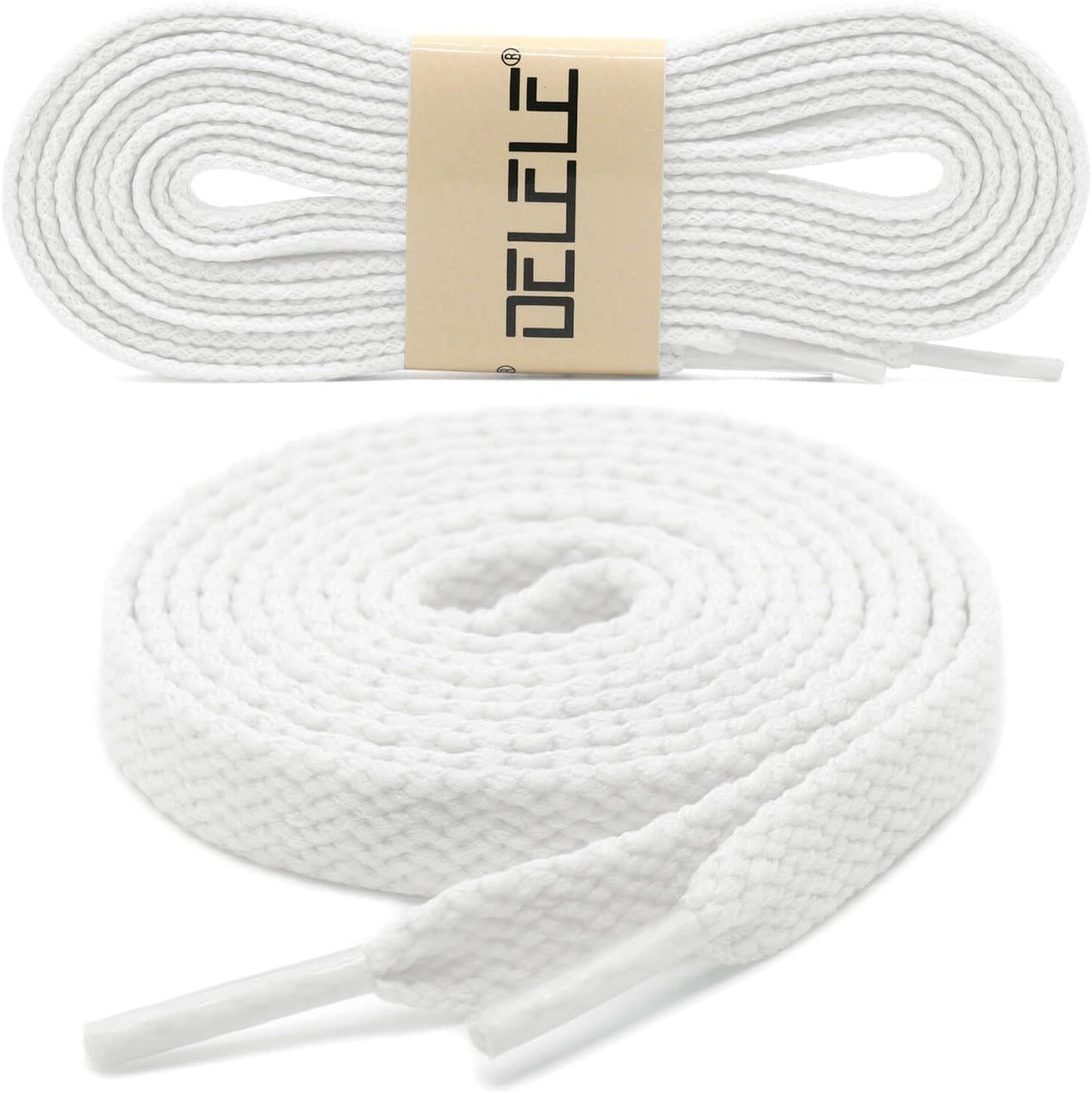 2 Pair lat Shoe laces 5/16" Wide Shoelaces or Athletic Running Sneakers Shoes Boot Strings V1259-DP01-E-494