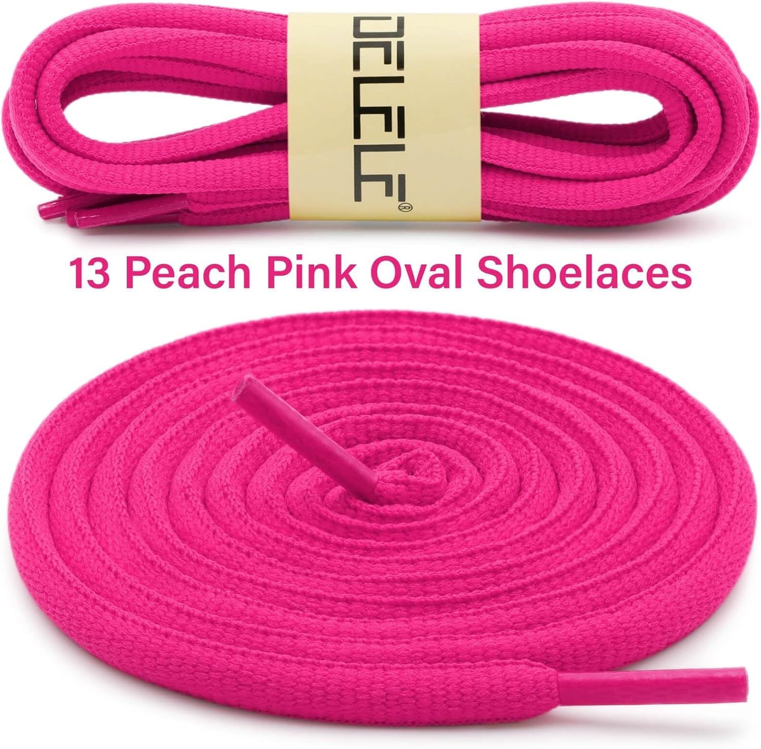 Oval Athletic Shoelaces Thick 4MM Hal Round Shoe Laces Strings 2 Pair V1259-DP01-E-497
