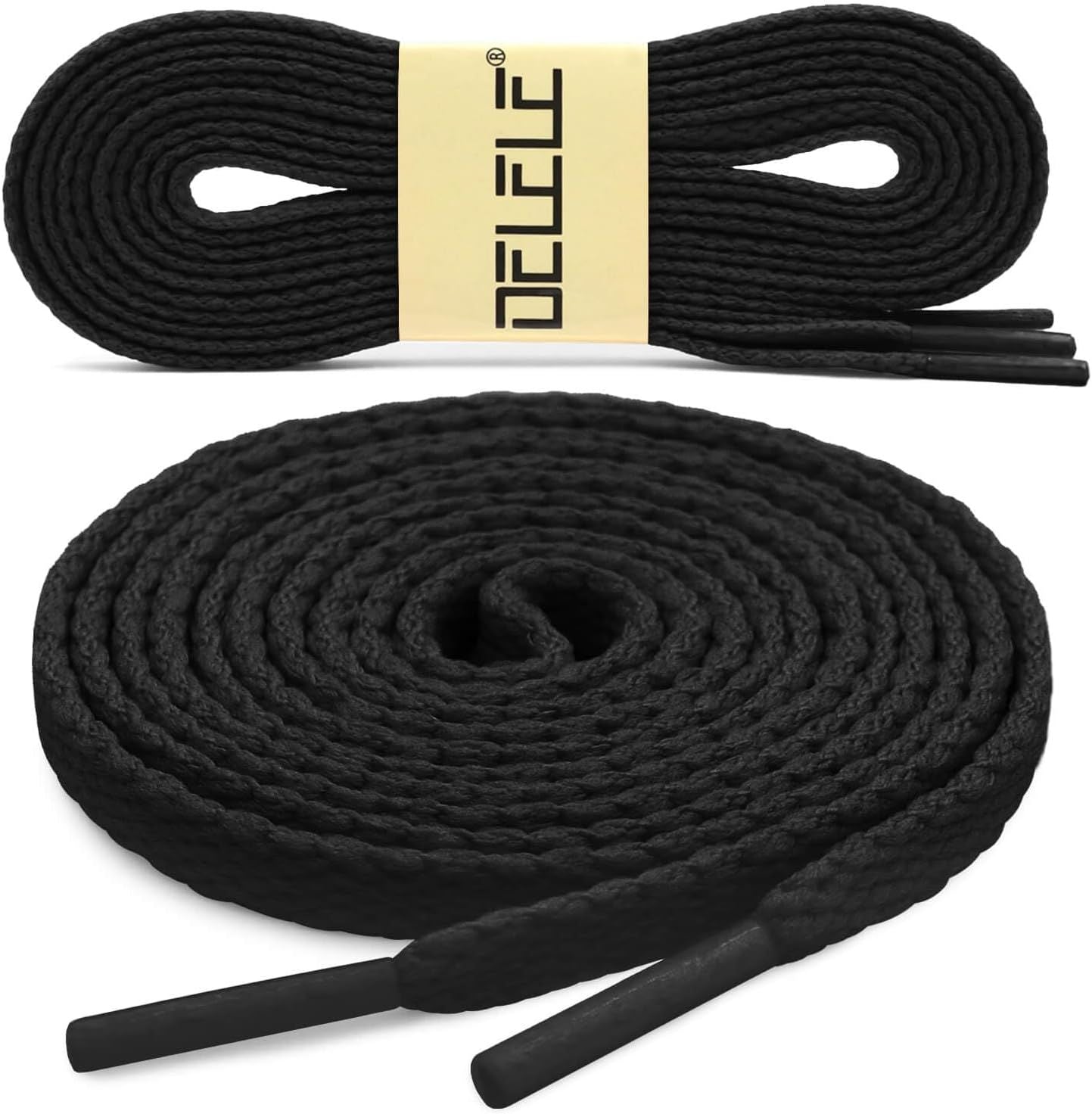 lat Shoe Laces or Sneakers: 6/25 inch Narrow Athletic Shoelaces 2 Pair V1259-DP01-E-498