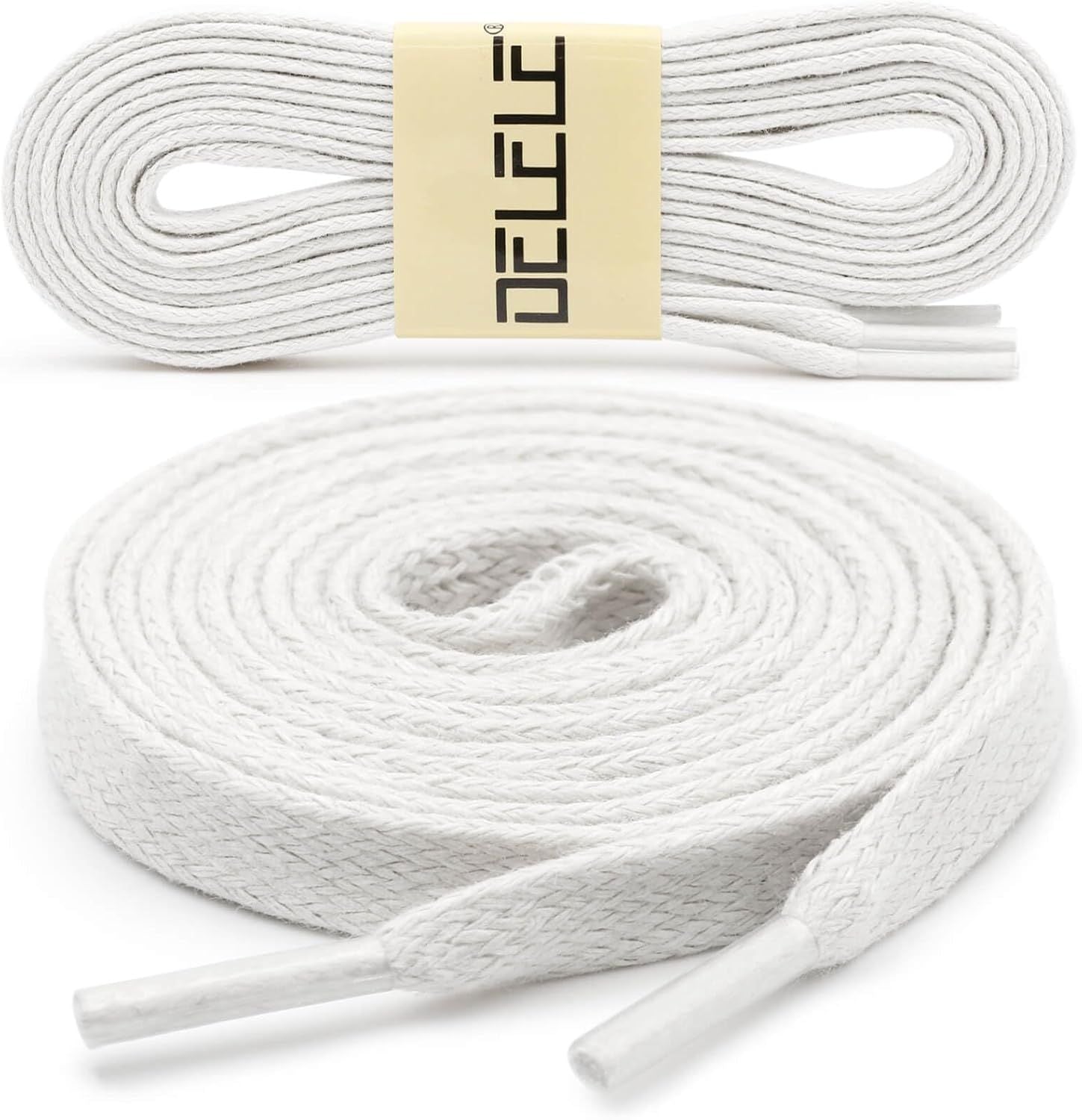 lat Waxed Cotton Shoelaces: Wax Shoe Laces or Sneakers Boot 2 Pair V1259-DP01-E-500