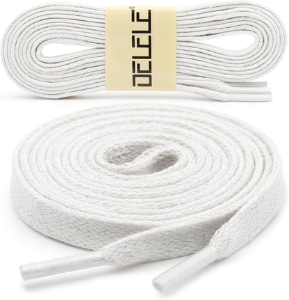 lat Waxed Cotton Shoelaces: Wax Shoe Laces or Sneakers Boot 2 Pair V1259-DP01-E-500