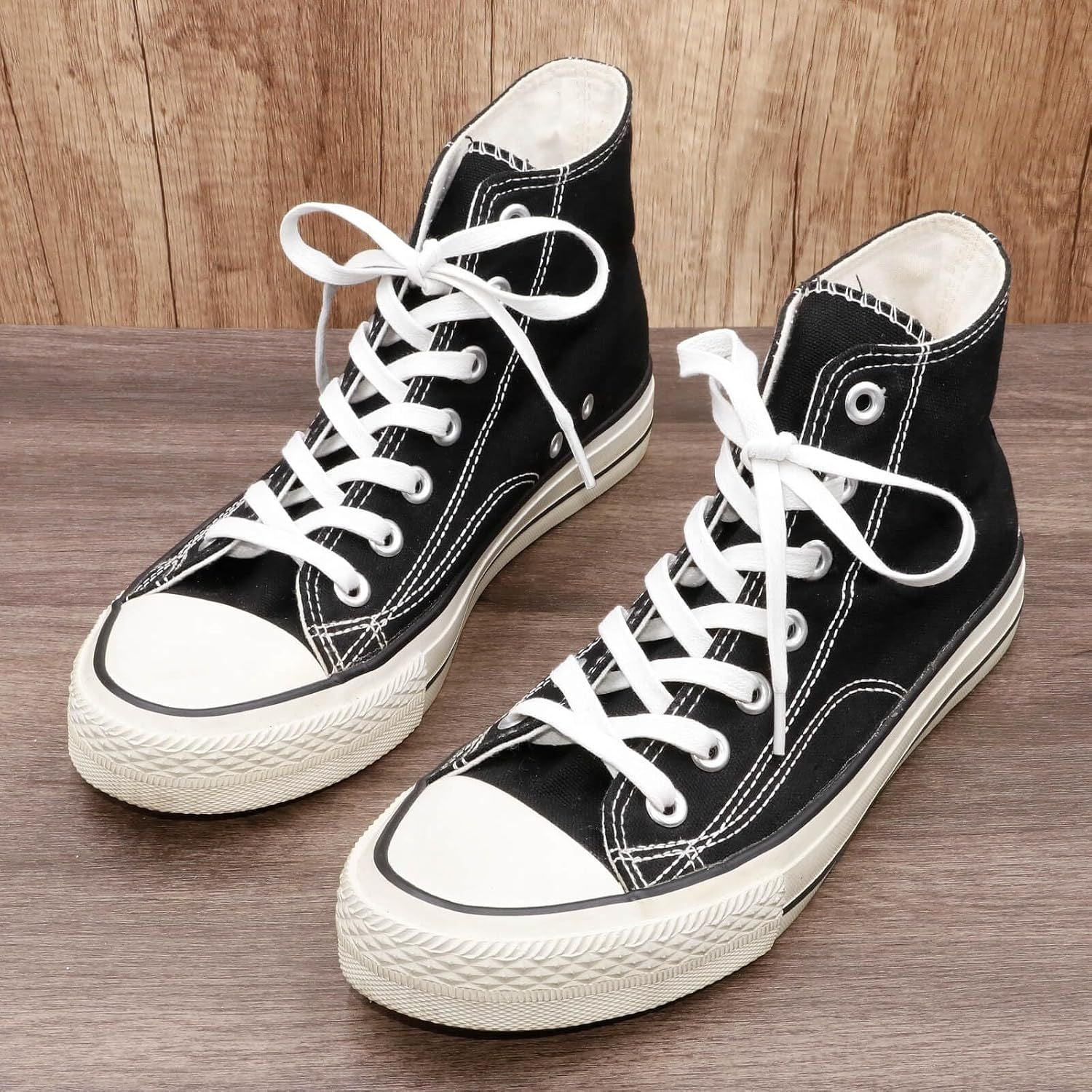 lat Waxed Cotton Shoelaces: Wax Shoe Laces or Sneakers Boot 2 Pair V1259-DP01-E-500