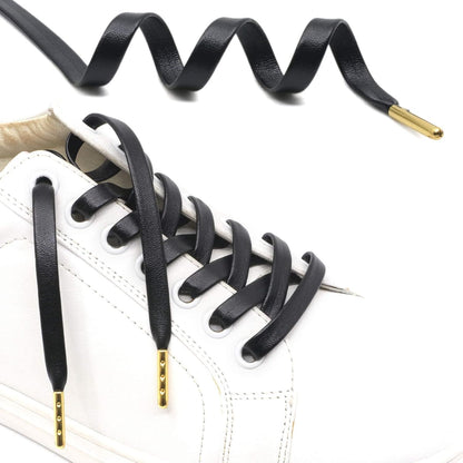 lat PU Leather Laces: Waterproo Shoelaces or Sneakers Boot 2 Pair V1259-DP01-E-501