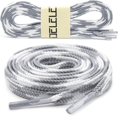 lat Colored Shoelaces or Sneakers: Thin Argyle Shoe Laces 2 Pair V1259-DP01-E-505