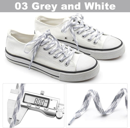lat Colored Shoelaces or Sneakers: Thin Argyle Shoe Laces 2 Pair V1259-DP01-E-505