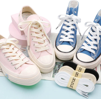 Sneakers lat Shoe Laces: 2/5 Inches Wide Athletic Replacement Shoelaces V1259-DP01-E-506