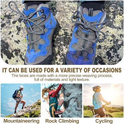 Round Work Boot Laces: Heavy Duty Hiking Shoe Laces or Boots 2 Pair V1259-DP01-E-508