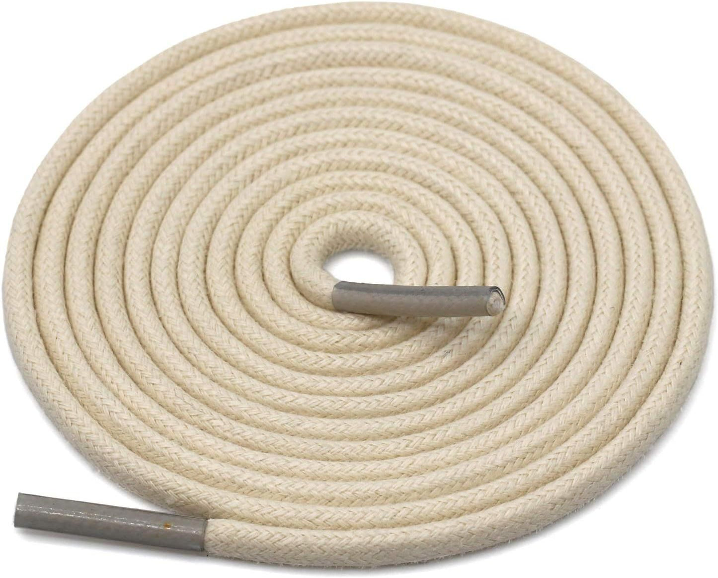 2 Pair Round Waxed Oxord Shoe Laces or Dress Shoes and Boots V1259-DP01-E-509
