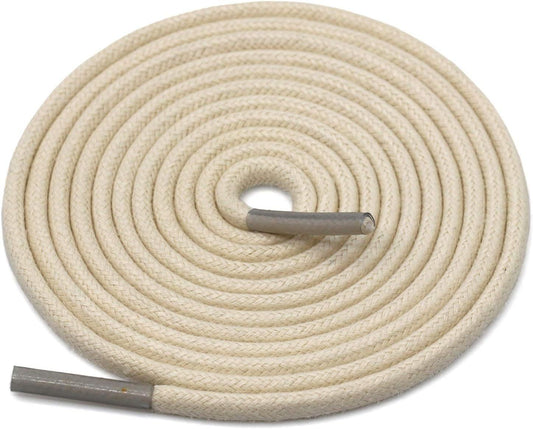 2 Pair Round Waxed Oxord Shoe Laces or Dress Shoes and Boots V1259-DP01-E-509