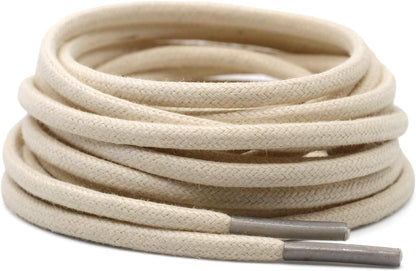 2 Pair Round Waxed Oxord Shoe Laces or Dress Shoes and Boots V1259-DP01-E-509