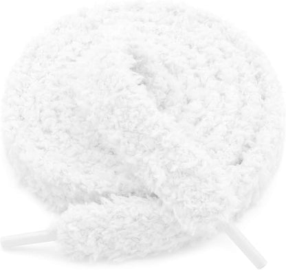 Sot lat uzzy Shoelaces: Wide Thick urry Shoe Laces or Sneakers 1 Pair V1259-DP01-E-510