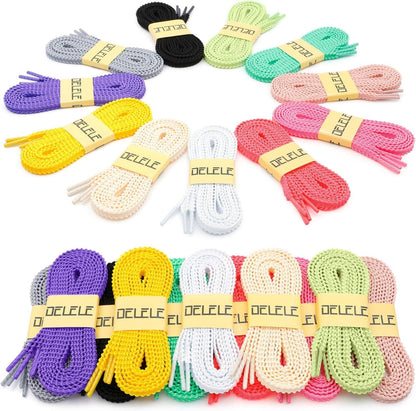 Thick lat Shoe Laces: Replacement Athletic Shoelaces or Sneakers(2Pair) V1259-DP01-E-512