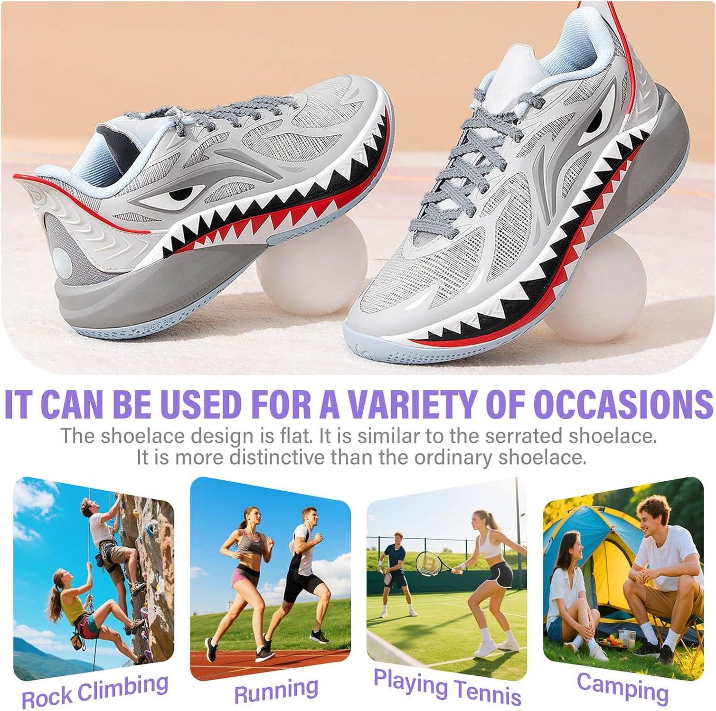 Thick lat Shoe Laces: Replacement Athletic Shoelaces or Sneakers(2Pair) V1259-DP01-E-512