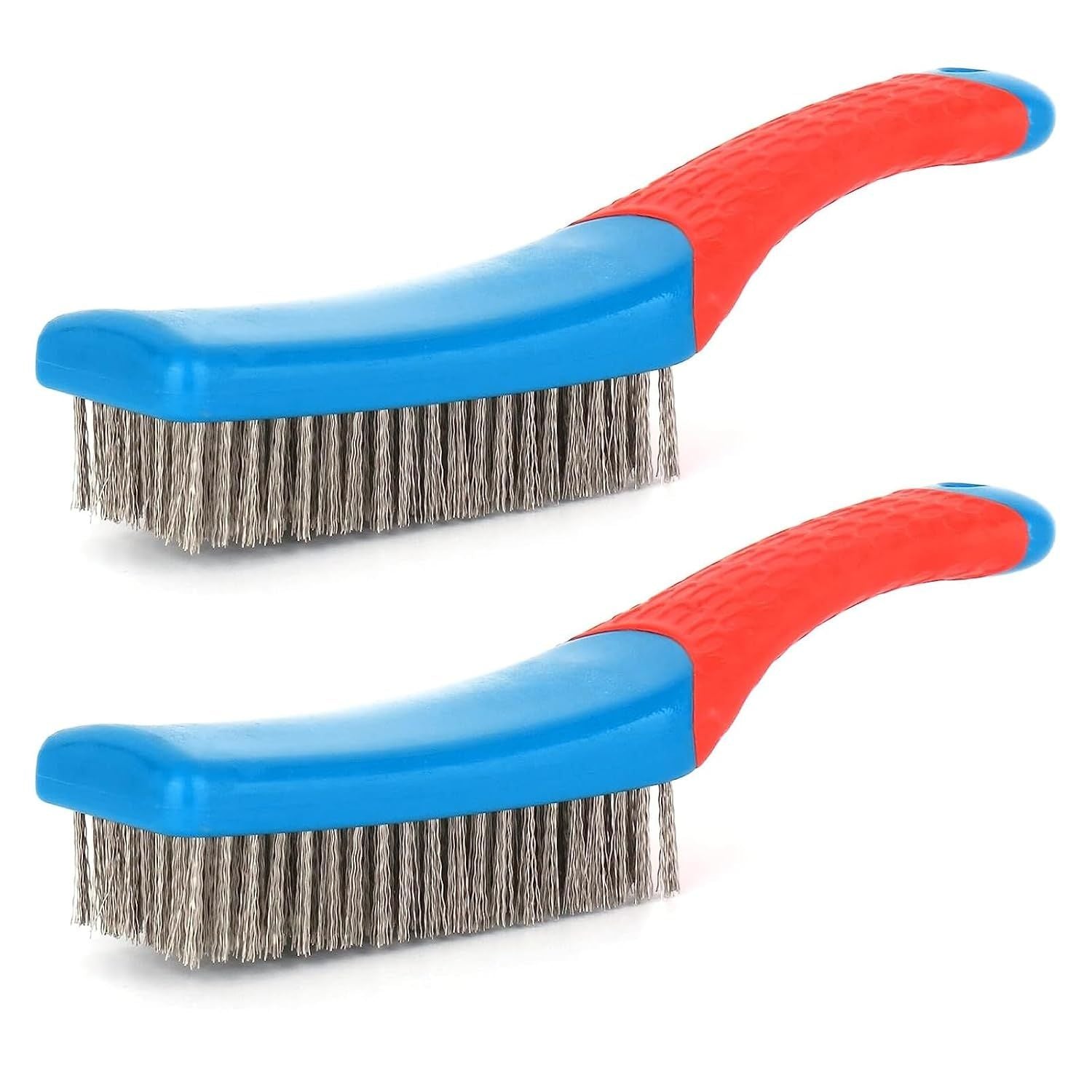 2 Pack Wire Brushes or Cleaning-Heavy Duty Stainless Steel Wire Scratch Brush or Metal Rust Cleaning,Paint V1259-DP01-E-520