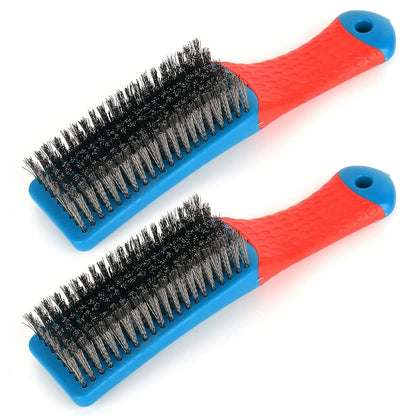 2 Pack Wire Brushes or Cleaning-Heavy Duty Stainless Steel Wire Scratch Brush or Metal Rust Cleaning,Paint V1259-DP01-E-520