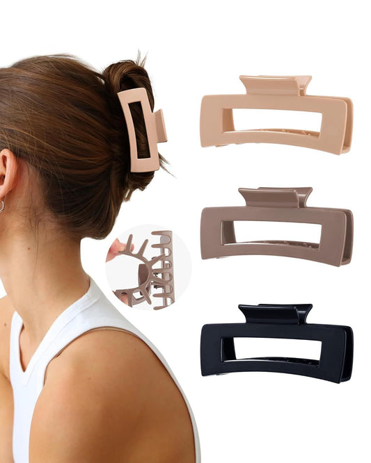 3Pcs Silicone Hair Clips lexible Claw Clips or Women Cloud Clip Bendable Large Hair Claw Clip V1259-DP01-E-557